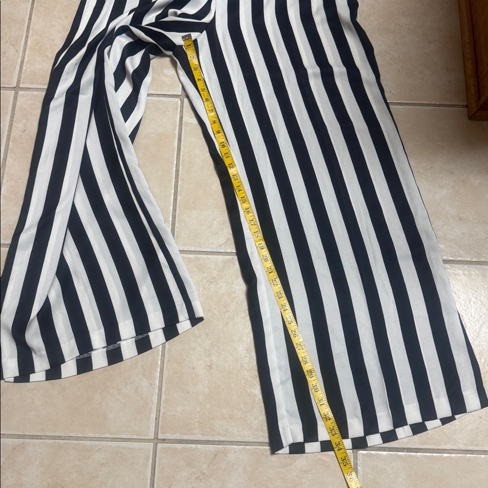 Gabrielle Union X New York & Company Wide-leg Black and White Stripes Pant - Picture 4 of 14